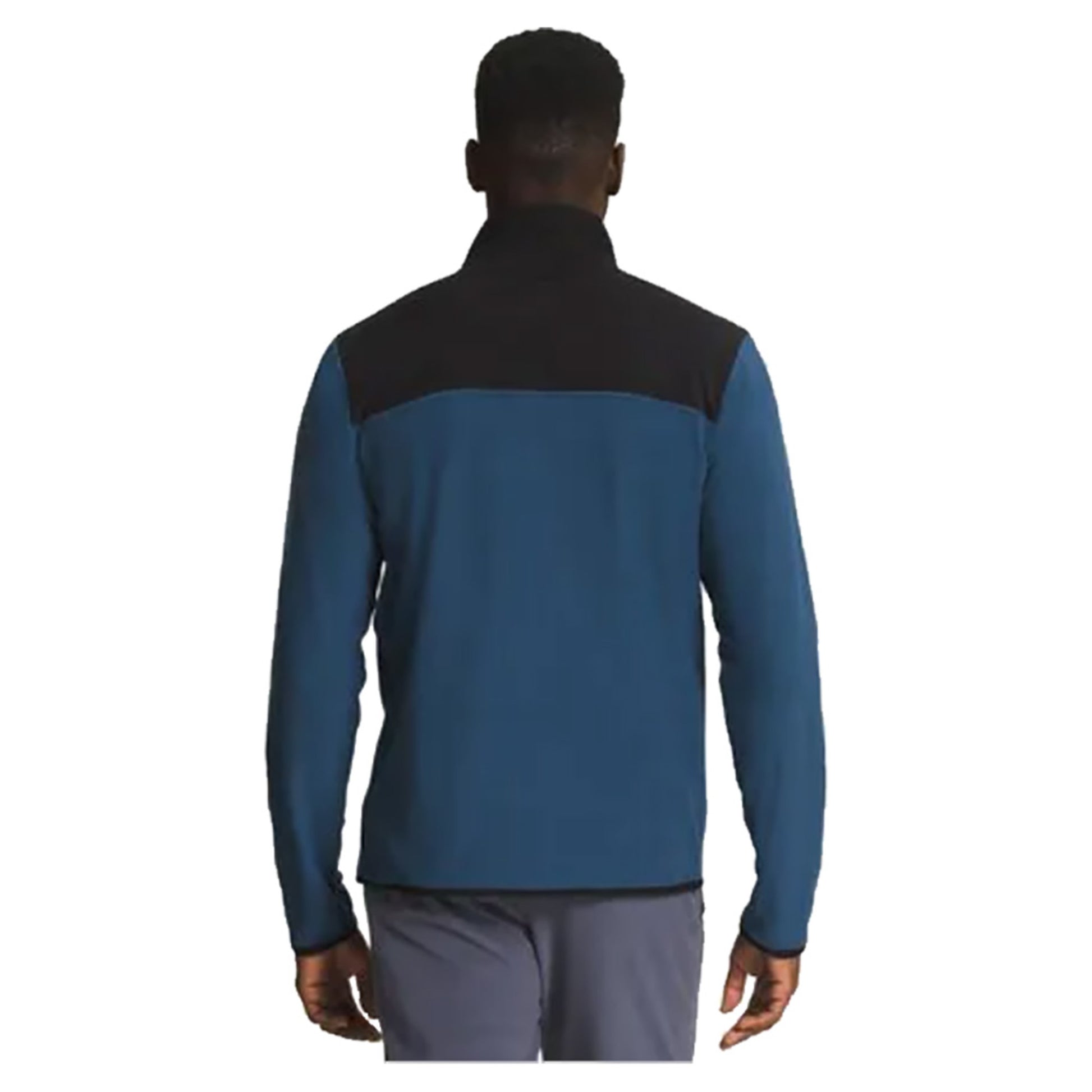 The North Face TKA Glacier Men's 1/4 Zip - SHADY BLUE_TNF - M
