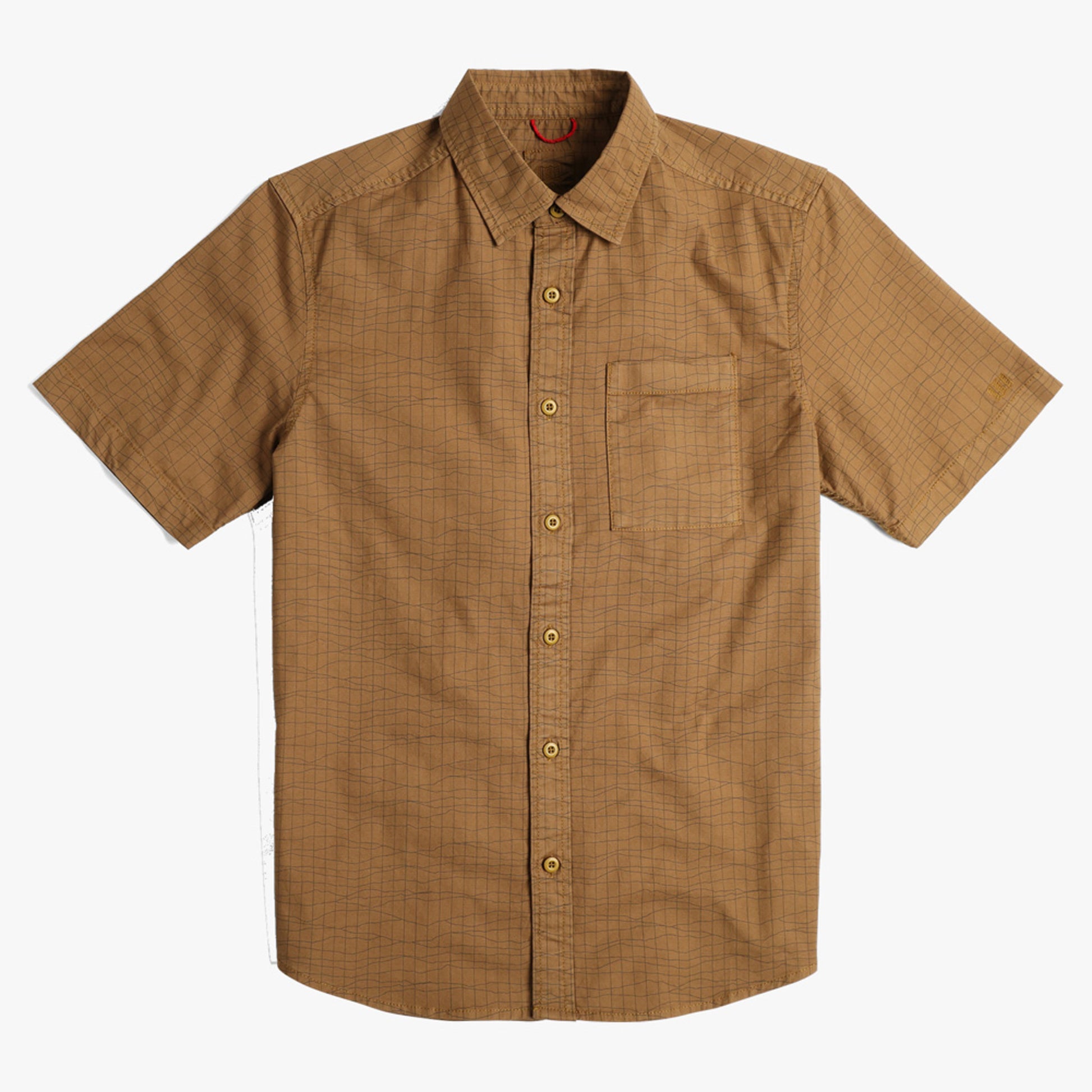 Topo Designs Dirt Desert Men's Short Sleeve Shirt - Dark Khaki Terrain - XL