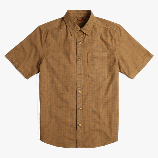 Topo Designs Dirt Desert Men's Short Sleeve Shirt - Dark Khaki Terrain - XL