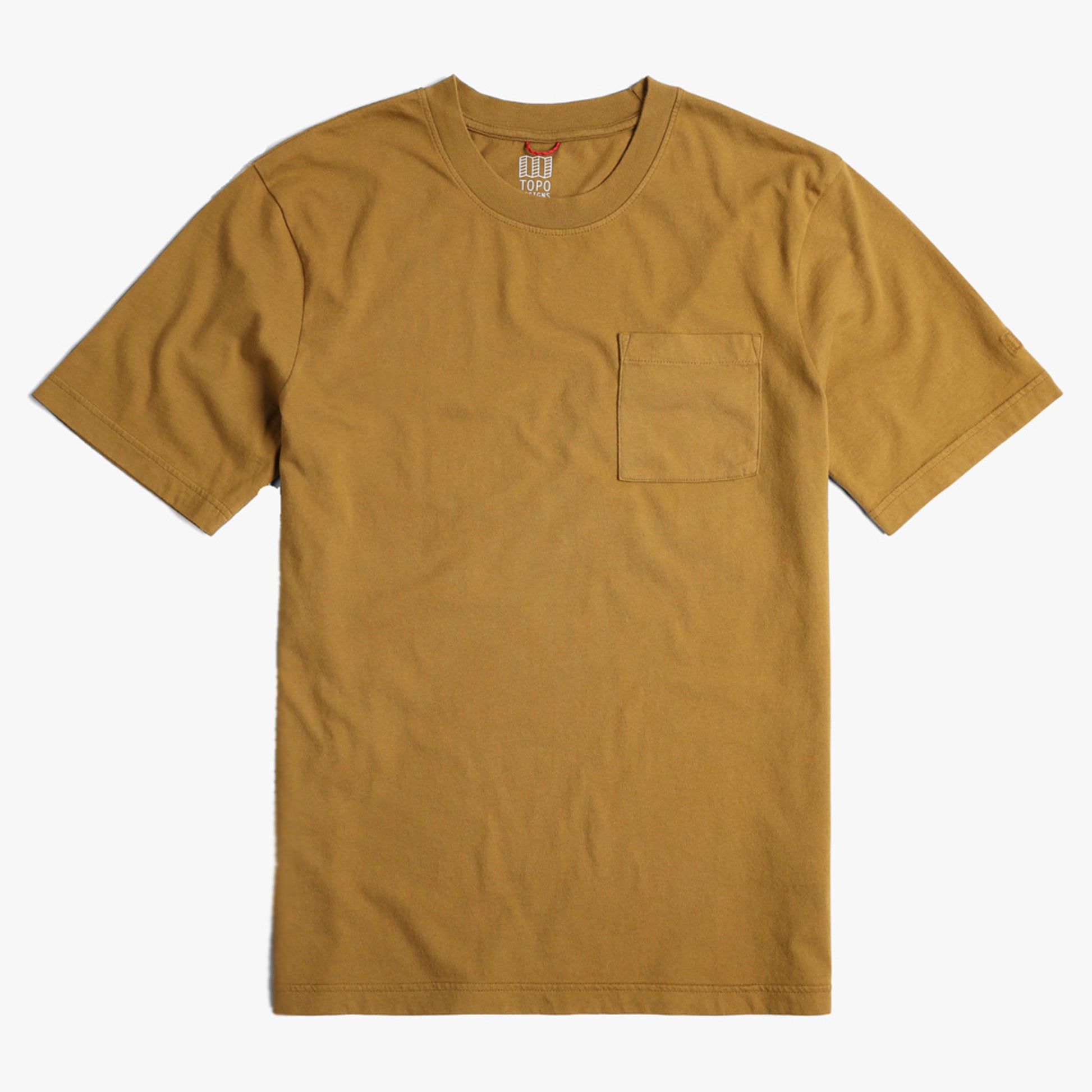 Topo Designs Dirt Pocket Men's Short Sleeve Shirt - Dark Khaki - XXL