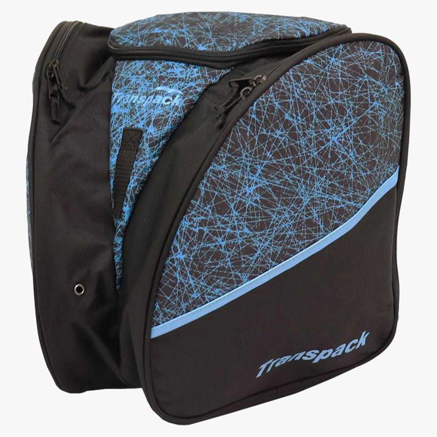 Transpack Edge Junior Prints Boot Bag - Cyan Scratched Ice