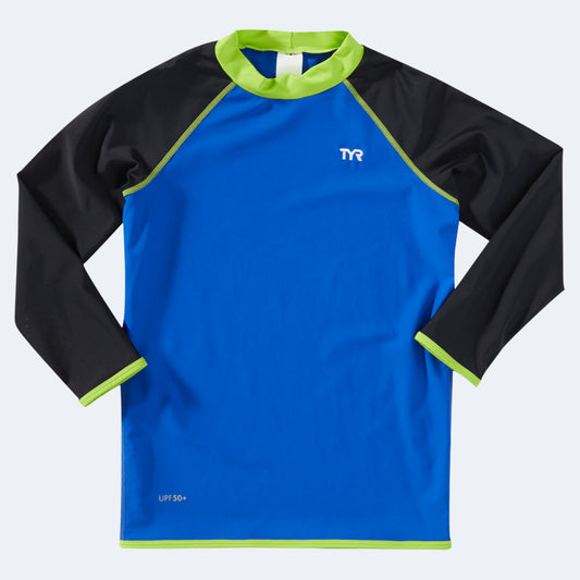 TYR Solid LS Boy's Rashguard