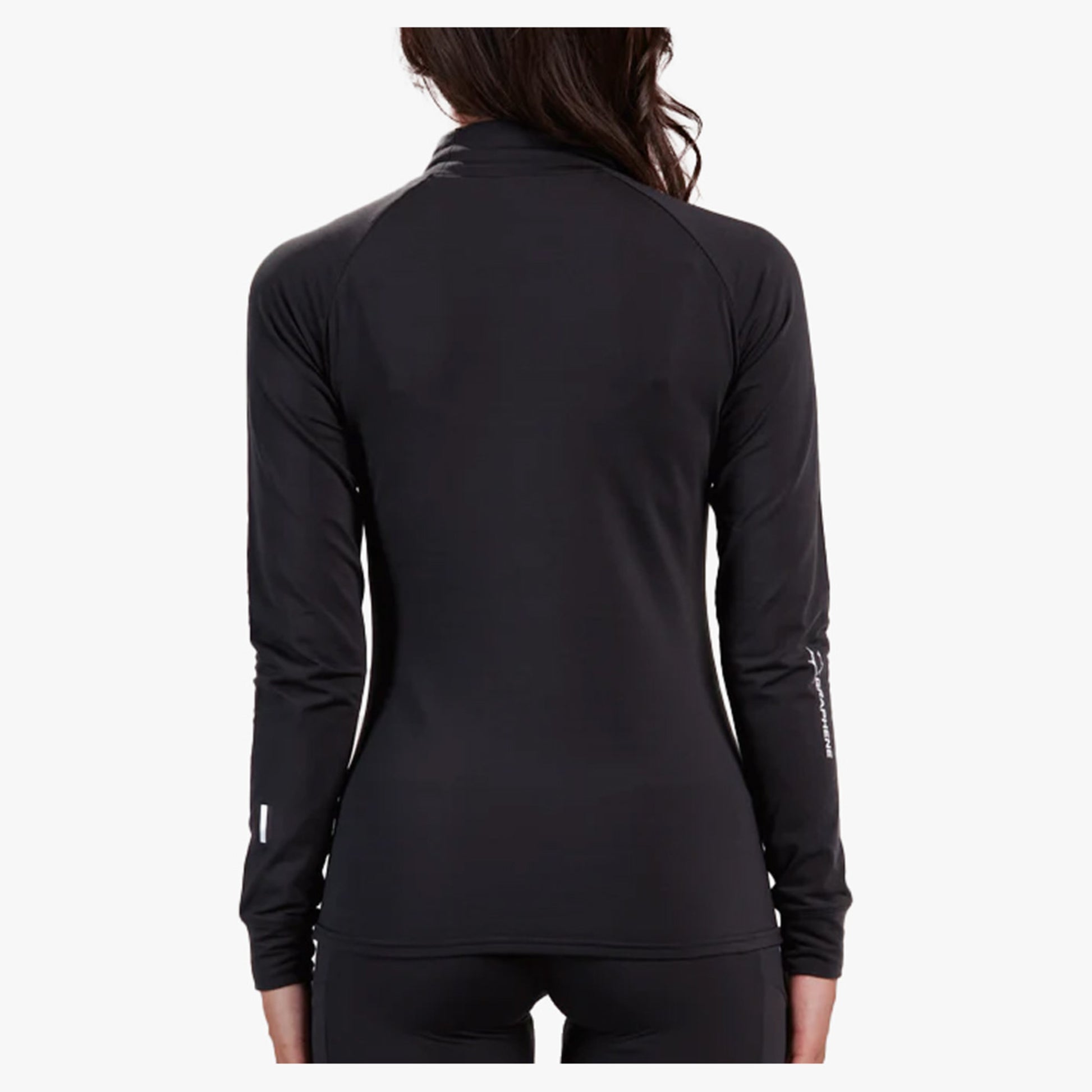 Whitespace Graphene Midweight Mock Neck Women's Base Layer - Black - XL