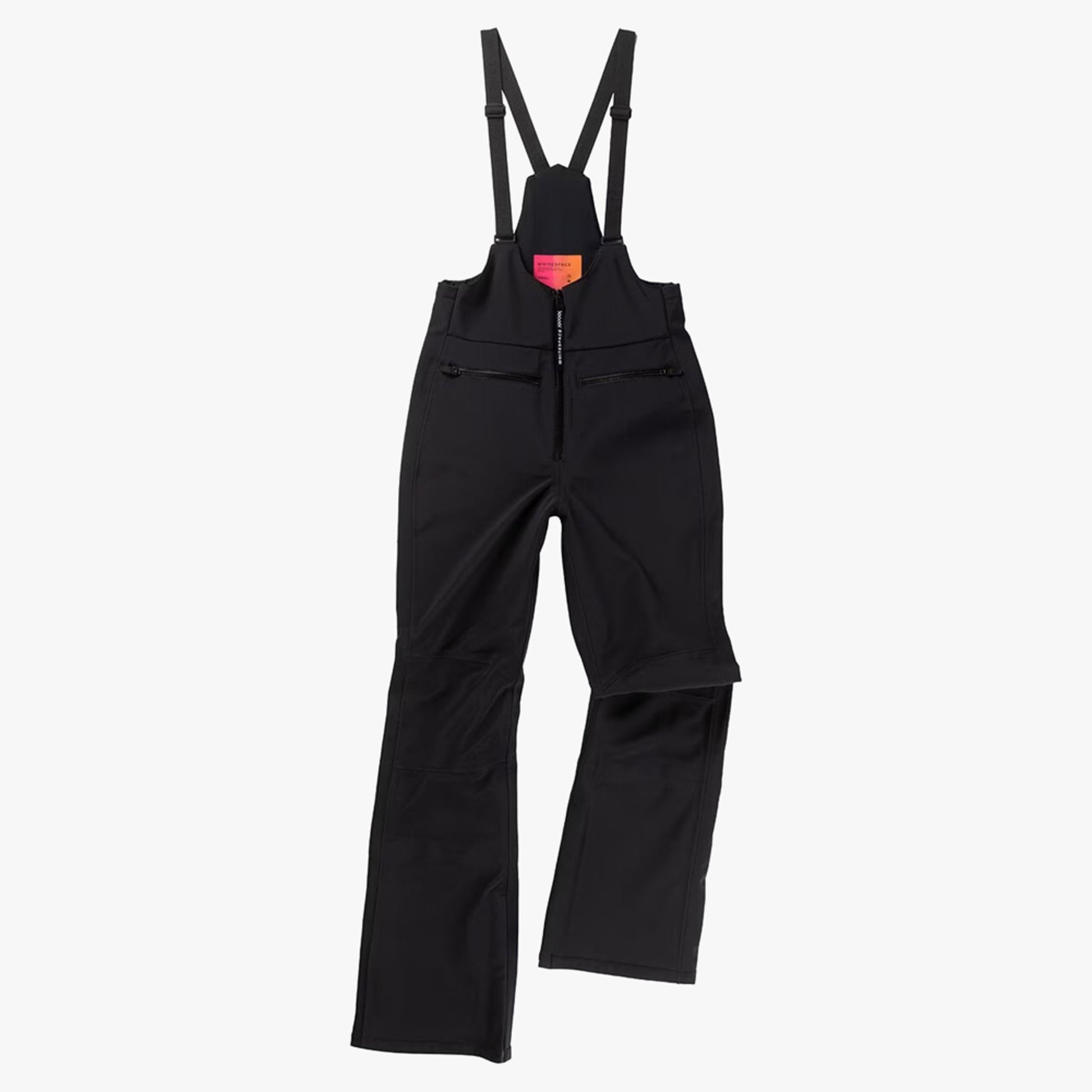 Whitespace High Waisted 3L Soft Shell Women's Riding Bib - Black - L