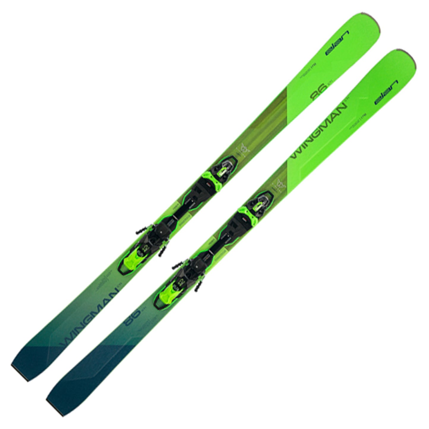 2023 Elan Wingman 86 CTi Demo Skis w/ Fusion X EMX 12.0 GW Bindings - 184