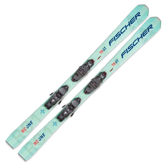 2023 Fischer RC One 78 GT Women's Skis w/ RSW 10 GW Powerrail Bindings - 159