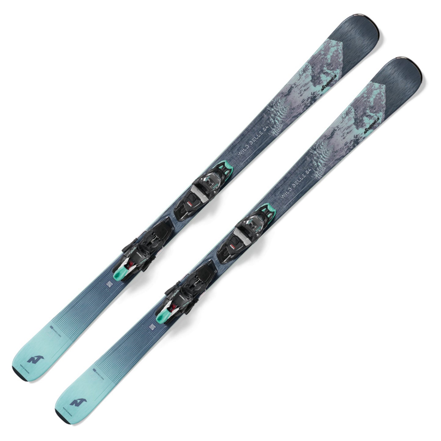 2023 Nordica Wild Belle DC 84 Women's Skis w/ TP2 Light 11 FDT Bindings - 168
