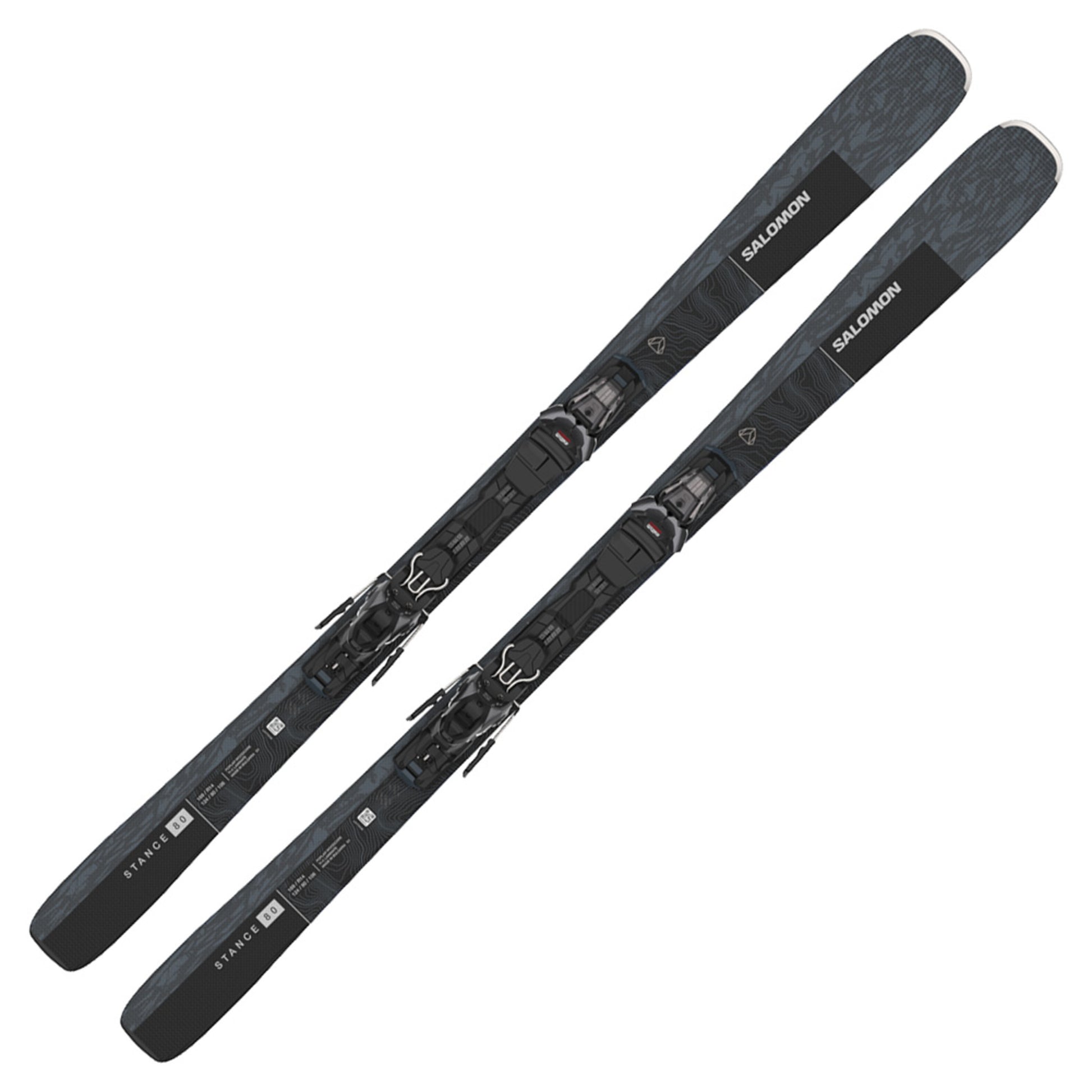 2023 Salomon Stance 80 Skis w/ M11 GW Bindings - 185