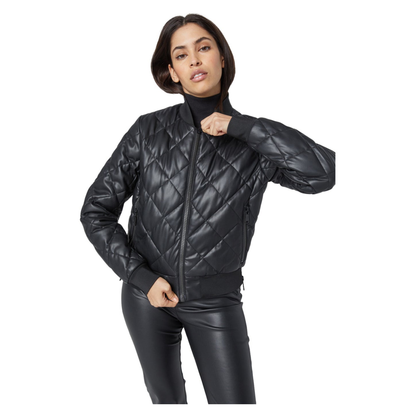 Alp-N-Rock Metro II Bomber Jacket - BLACK LEATHER - XL