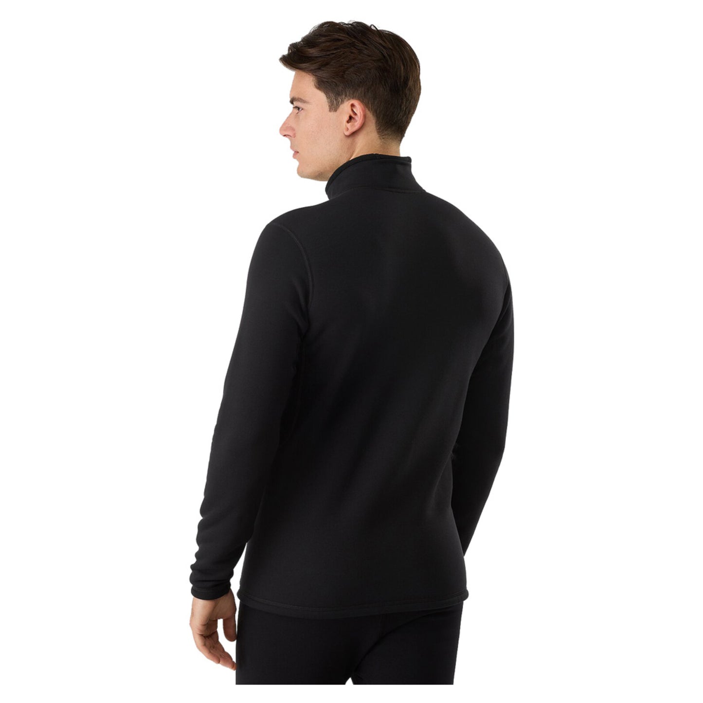 Arc'teryx Rho Heavyweight Men's Zip Neck - BLACK - S