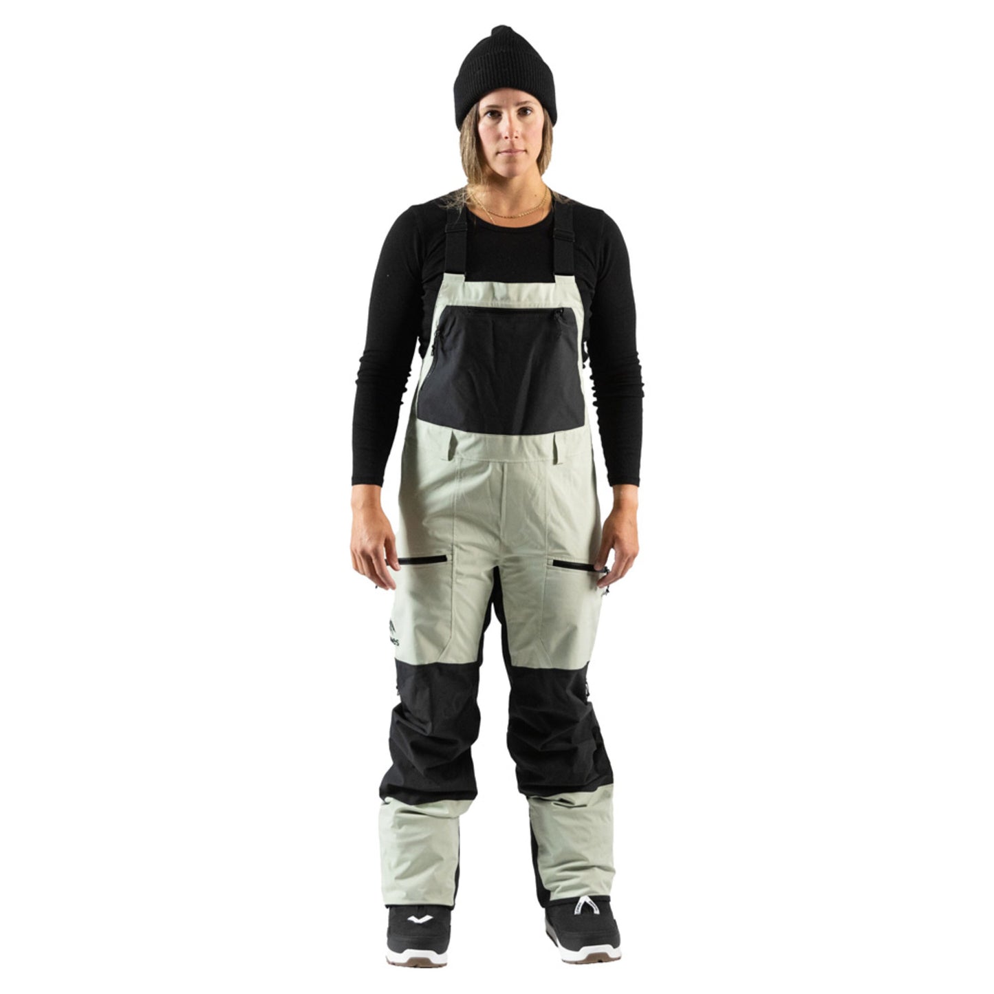 Jones Mountain Surf Women's Bibs - SAGE GREEN - XS