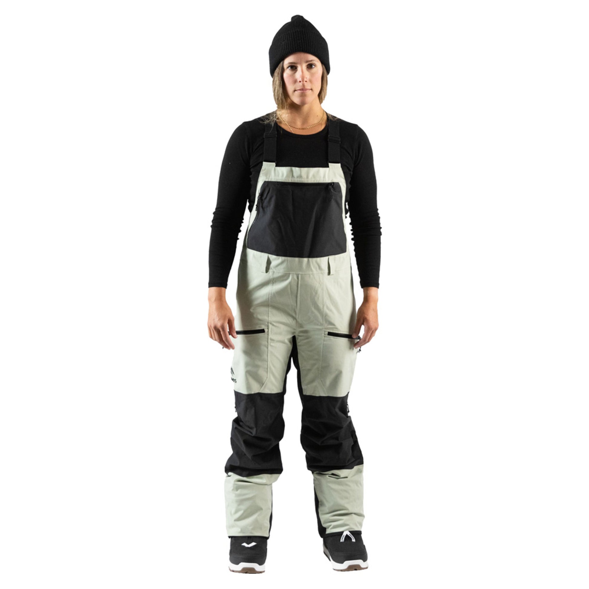 Jones Mountain Surf Women's Bibs - SAGE GREEN - XS