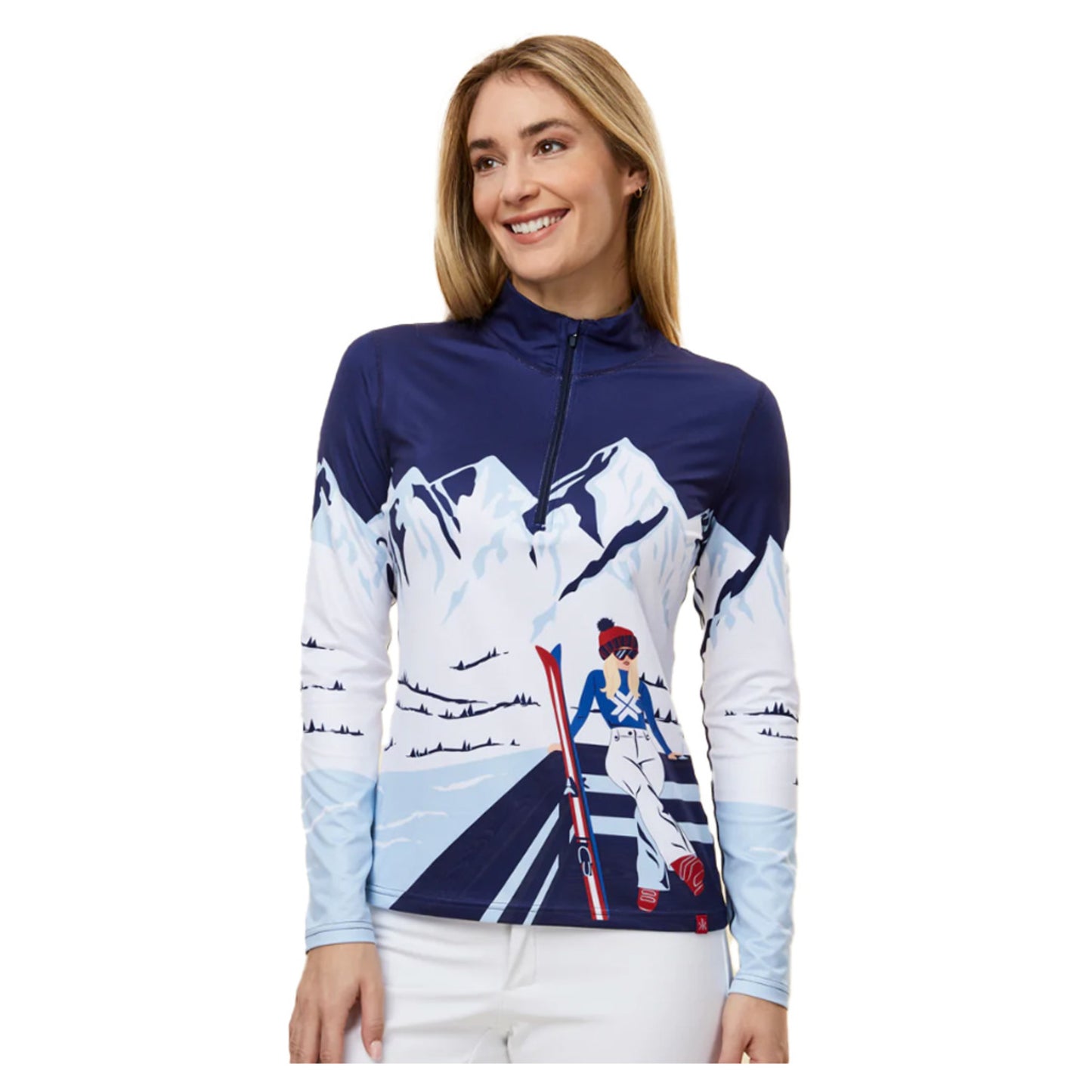 Krimson Klover Apres Anyone Women's Top - INDIGO - XL