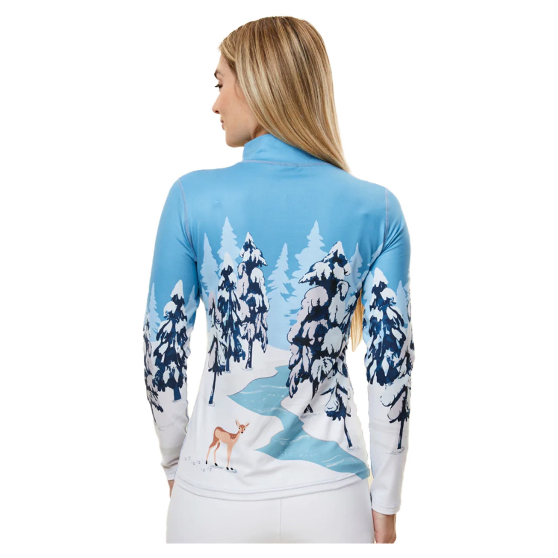 Krimson Klover Whiteout Women's Top - SKY BLUE - L